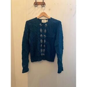Vintage Susan Bristol Wool Cardigan Sweater - Hong Kong - M
